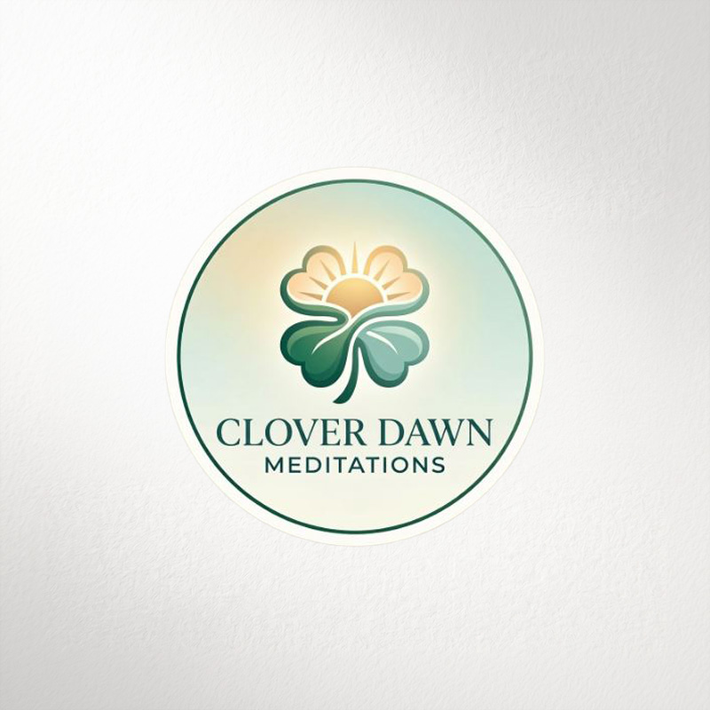 Logo design â€” Clover Dawn Meditations